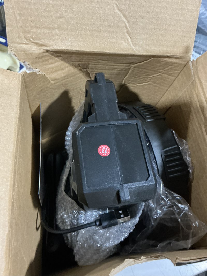 Condition photo showing Good Condition for rechargeable spotlight flashlight, peascat 3,000,000l lumens led handheld spot light, 6 modes, 3 colored lenses, solar & usb-c charging, tripod, ipx6 waterproof for fishing, camping, outdoor emergency xxl