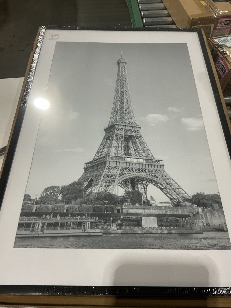 Condition photo showing New/Like New for upsimples 24x36 poster frame, display pictures 20x30 with mat or 24 x 36 without, wall hanging picture frames, black, 1 pack black 24x36