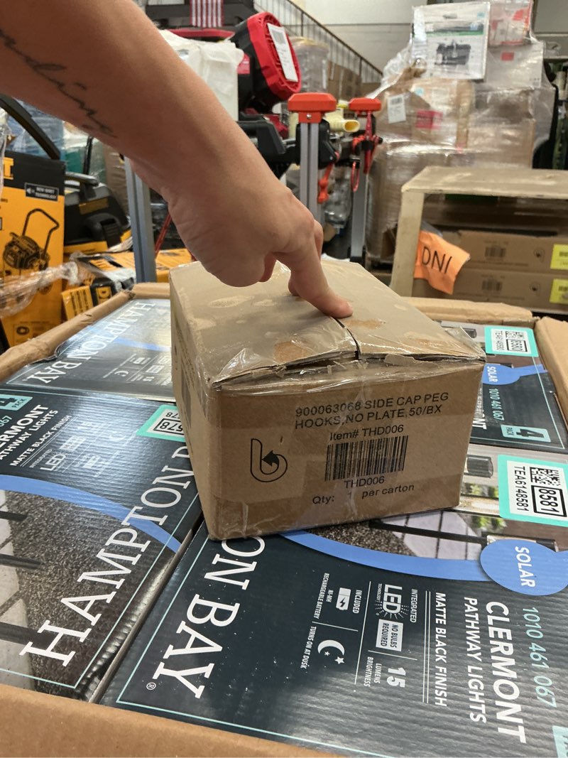 Condition photo showing New/Like New for pegboard hooks, large diameter 50-pack, 4 inch l shape small galvanized heavy duty pegboard hooks suitable for 1/4 inch pegboard,metal pegboard hooks for garage,office,kitchen,store