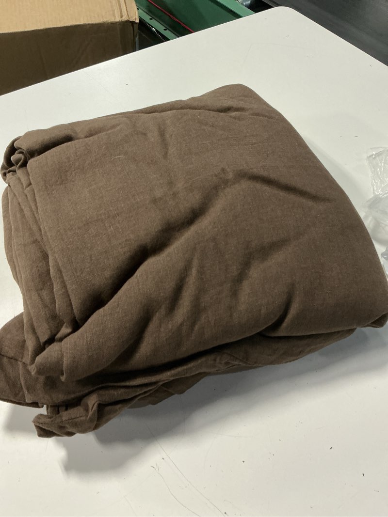 Condition photo showing Good Condition for european linen duvet cover, full/queen, espresso