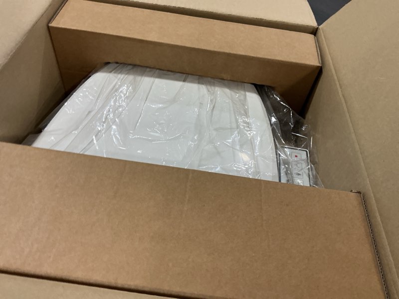 Condition photo showing Good Condition for lotus bidet ats-850 elongated | slim heated toilet seat with adjustable warm water wash, side control panel, stainless steel nozzle, warm air dryer, night light, child mode, easy installation white ats-850(elongated)