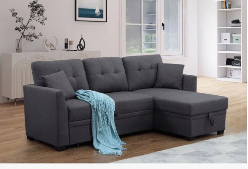 Navaeh Sleeper Sofa By Ebern Designs Dark Gray