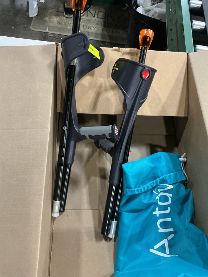 Condition photo showing Good Condition for forearm crutch for adults(x1 unit), forearm crutch with cuffs, anti-drop, crutch for walking, forearm crutch lightweight adjustable, aluminum forearm crutch, black crutch (single black)