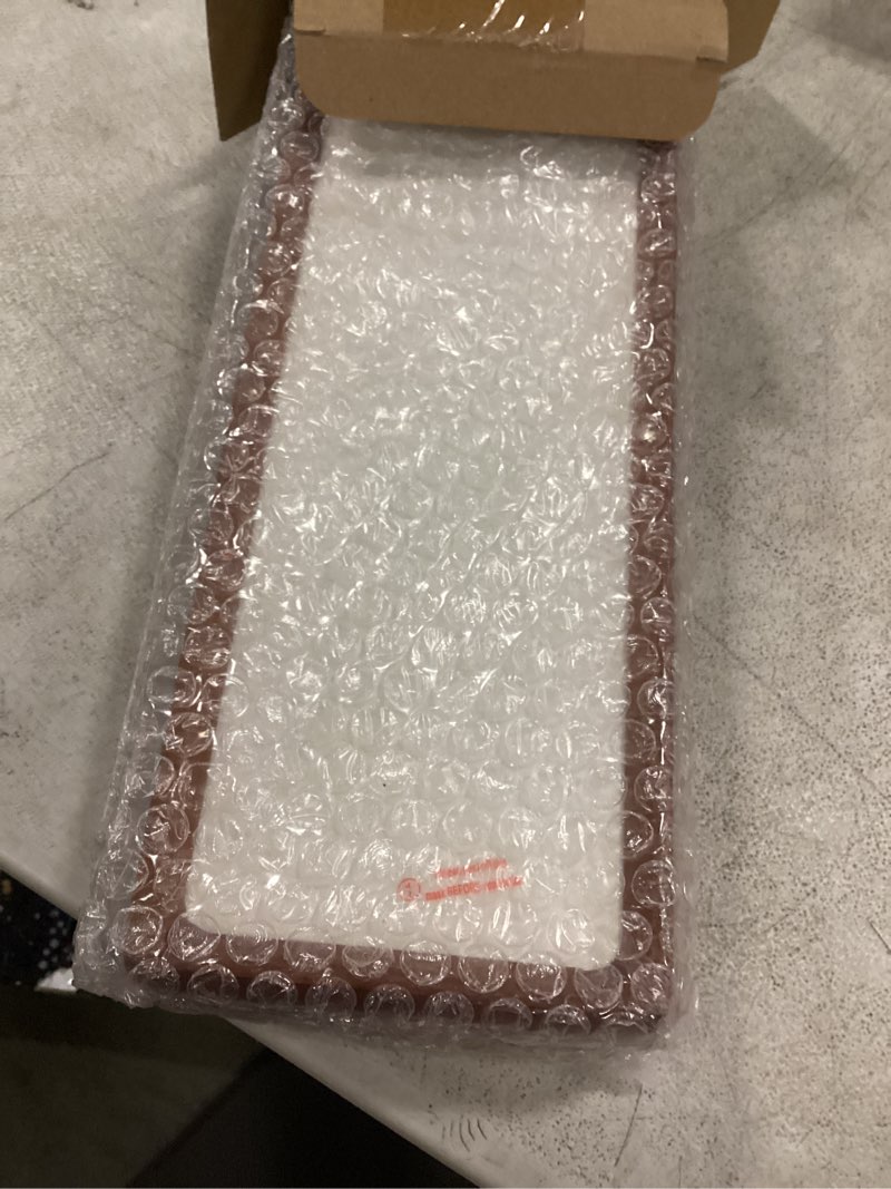 Condition photo showing New/Like New for lineshading 2 pcs photo booth frames 11.4×3.5in natural solid walnut wood photo strip frame photobooth pictures with white textured mat vertical horizontal for wall tabletop wedding home decor white 11.4×3.5 inchs solid color