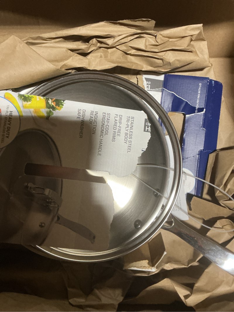 Condition photo showing Good Condition for HENCKELS Clad H3 10-inch Induction Frying Pan with Lid, Stainless Steel, Durable and Easy to clean Stainless Steel 10-inch
