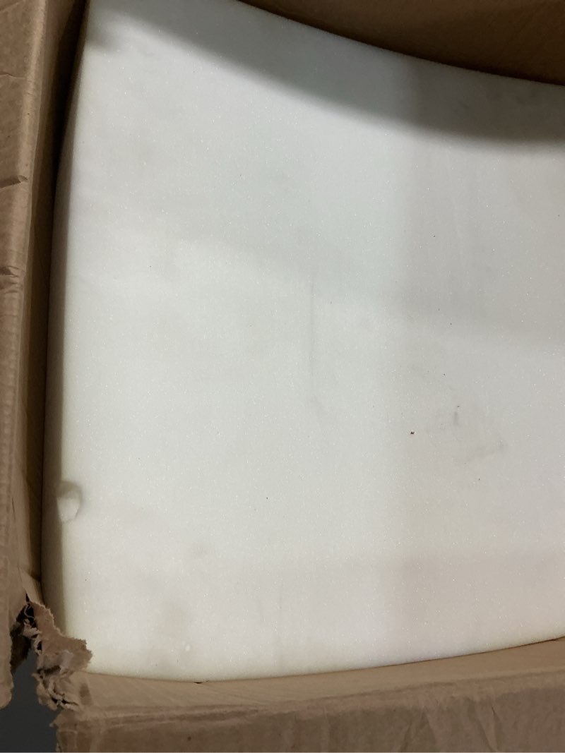 Condition photo showing Good Condition for foamtouch upholstery foam cushion high density, 6" h x 24" w x 24" l, white, 1 count (pack of 1)