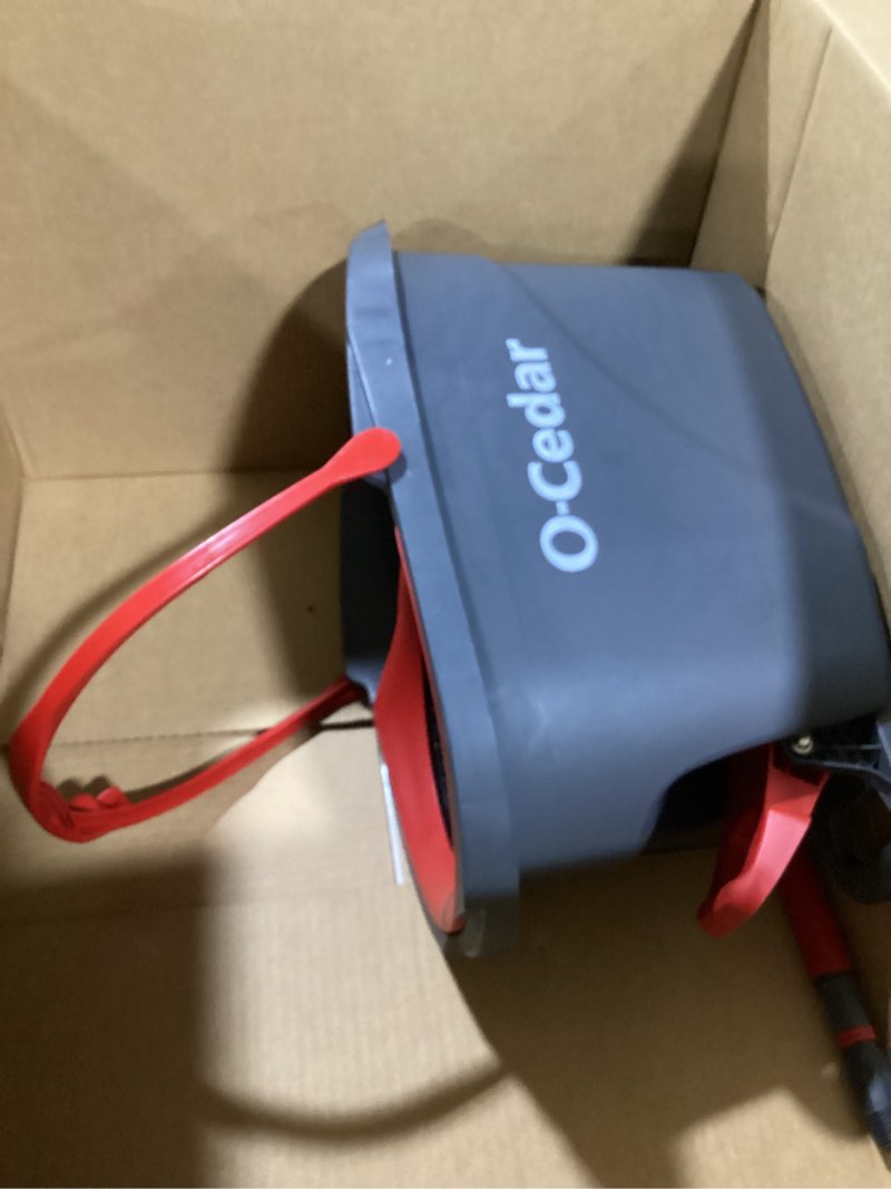 Condition photo showing Good Condition for o-cedar rinseclean spin mop & bucket system + 2 extra mop heads| clean with water | removes 99% of bacteria plastic rinseclean spin mop & bucket + 2 extra refills cleaning system