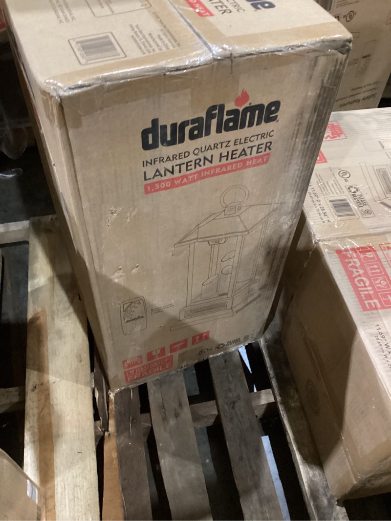 Condition photo showing Good Condition for Duraflame 28” Electric Lantern with Infrared Heat and Remote Control, Bronze Heaters, 02