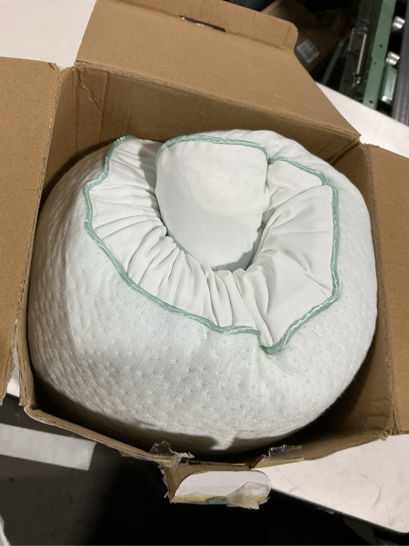 Condition photo showing Good Condition for releep gel memory foam pillow, reversible soft bed pillow, breathable ventilated deep sleep pillow, side sleeper support pillow for pain relief, queen size 4.7"h*23.6"l*15.7"w, queen size (dual-side cover)
