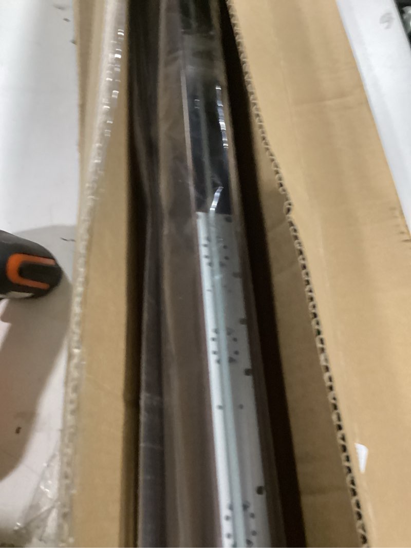 Condition photo showing Good Condition for lazblinds no tools no drill 1" vinyl mini blinds, cordless blinds for windows, light filtering horizontal window blinds & shades, 42" w x 64" h, mahogany cordless-mahogany 42" w x 64" h