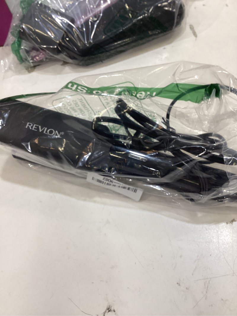 Condition photo showing Good Condition for revlon ceramic coated 2" flat iron - fast heating hair straightener for quick and smooth results, plus travel friendly (black) 2 inch plates