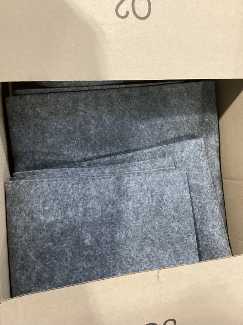 Condition photo showing Good Condition for non slip rug pad 9 x 12 ft, extra large felt under rug cushioning, carpet padding for area rugs on hardwood, laminate & tile floors, keeps rugs secure 12' x 9' (rectangular)