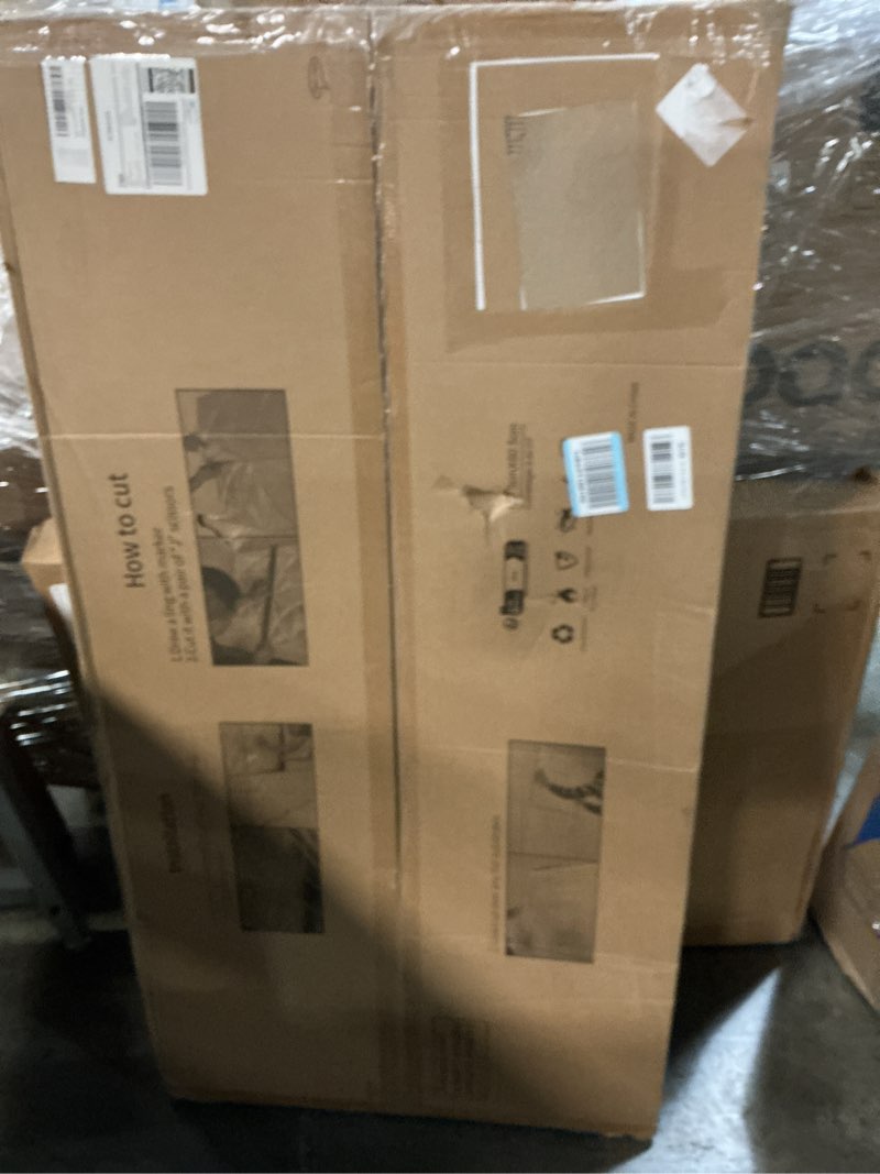 Condition photo showing As Is for Art3d 12-Pack Drop Ceiling Tiles 2x4 Ft, Decorative PVC Ceiling Covering Panels 24x48 Inch for Basement Bathroom Kitchen, Cover 96 Sq.Ft, White