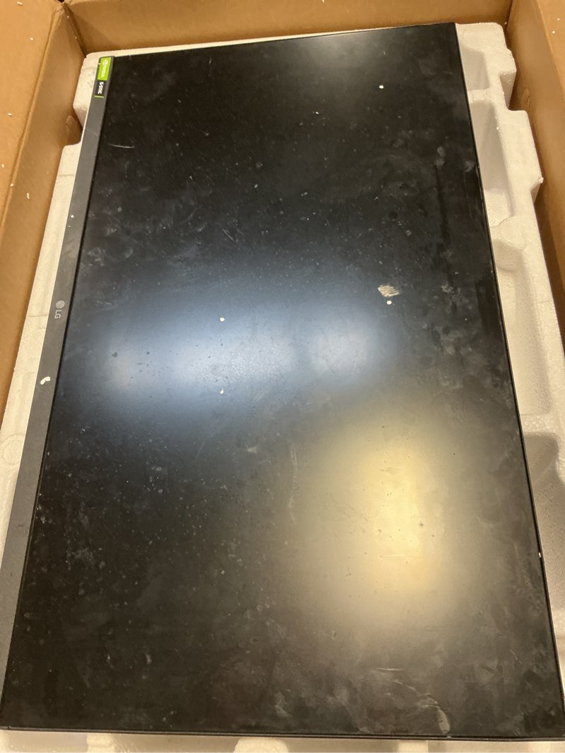 Condition photo showing As Is for LG 27GP750-B 27” Ultragear FHD (1920 x 1080) IPS Gaming Monitor w/ 1ms Response Time & 240Hz Refresh Rate, NVIDIA G-SYNC Compatible with AMD FreeSync Premium, Thin Bezel, Tilt/Height/Pivot Adjustable