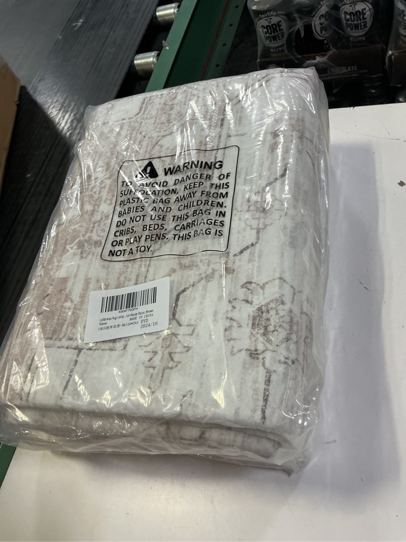 Condition photo showing New/Like New for LUMI Washable Area Rug 5x8 for Living Room, Ultra Soft Stain Resistant Carpet with Non Slip Rubber Backing, Non-Shedding Low Pile Rugs for Bedroom, Dining Room, Indoor, Office 5' x 8' Amari