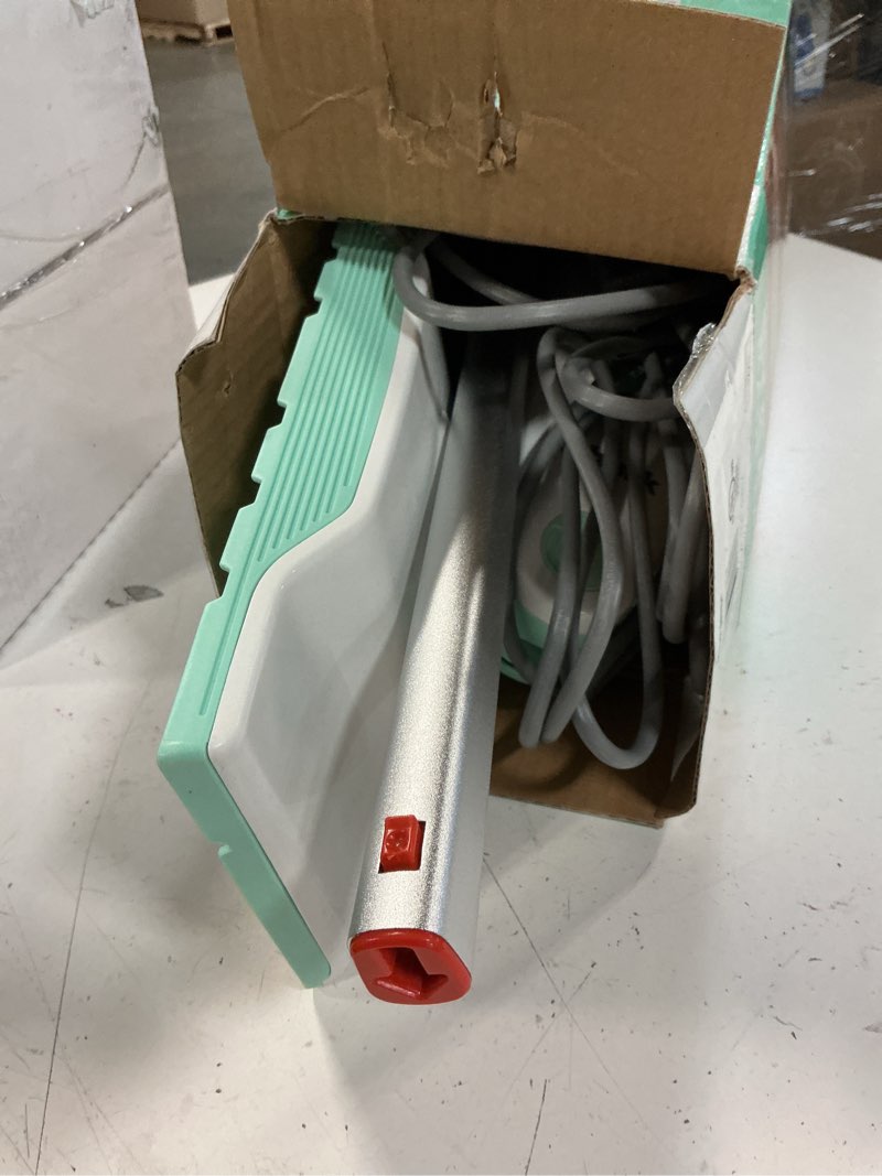 Condition photo showing Good Condition for shark steam mop with 2 machine washable dirt grip pads, removable water tank, lightweight, steam cleaner for sealed hard floors, marble, stone, hardwood, tile, laminate, white/seafoam, s1000 steam starter