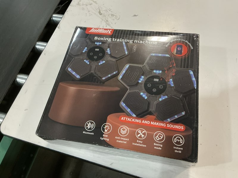 Condition photo showing New/Like New for 2025 Music Boxing Machine for Adults and Kids, Smart Bluetooth Boxing Training Equipment with Gloves Wall Mounted, Workout Punching Machine for Home,Office and Gym Jet Black