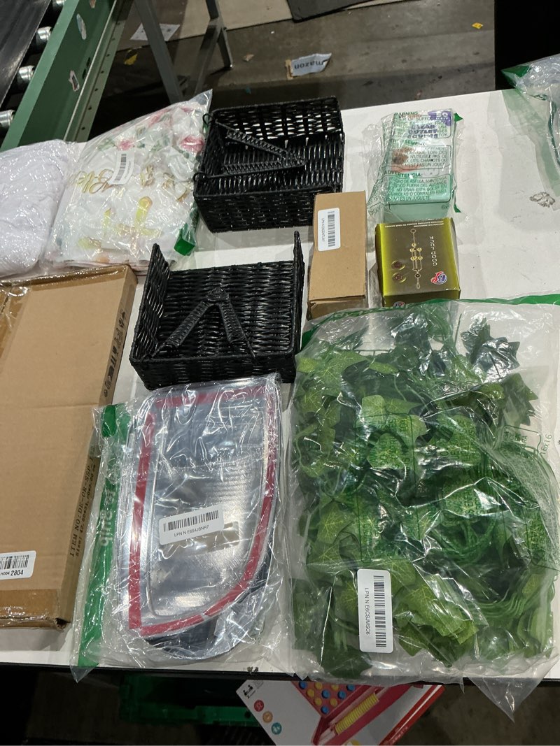 Condition photo showing As Is for assorted accessories for home decoration