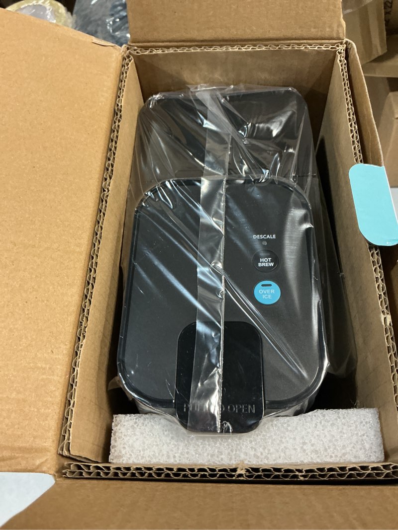 Condition photo showing New/Like New for Mini Hot and Iced Coffee Maker Single Serve, for K Cup and Ground, 6 to 14 Oz Brew Sizes, with Recipe Book, for Home, Travel, RV, Office and Dorm, Classic Black (2.0 Version)