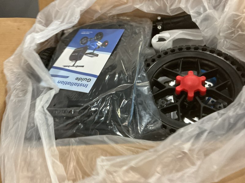 Condition photo showing New/Like New for Knee Scooter, All Terrain Foldable Knee Scooter Walker, Disc Brake Knee Walker for Foot Injuries Compact Crutches Alternative Blue