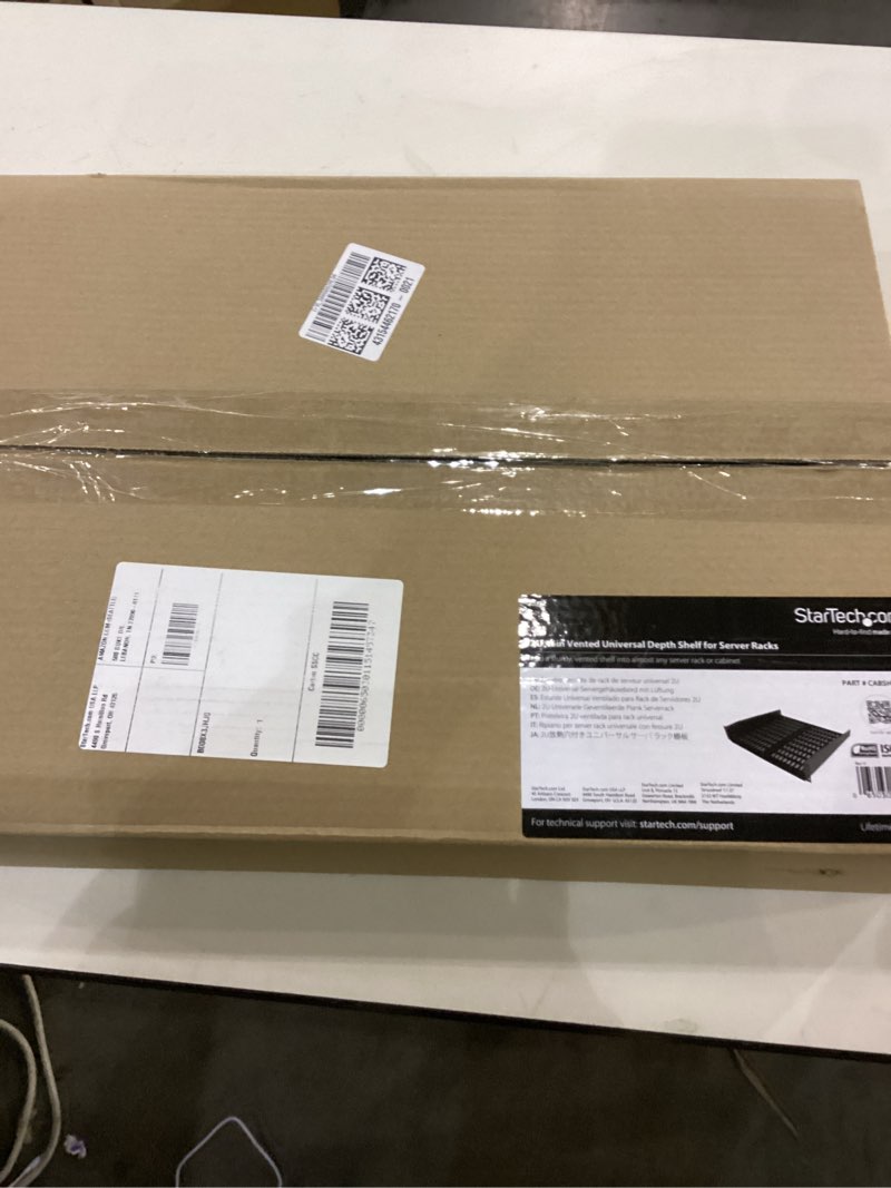 Condition photo showing New/Like New for 2u 16 inch vented universal depth shelf for server rack