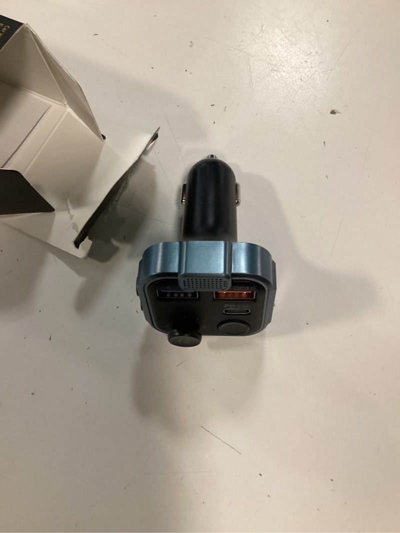 Condition photo showing Good Condition for unbreakcable bluetooth 5.3 fm transmitter for car, [pd 20w + qc 3.0] [stronger microphone & hifi bass sound] cigarette lighter radio music adapter charger, supports hands-free siri google assistant