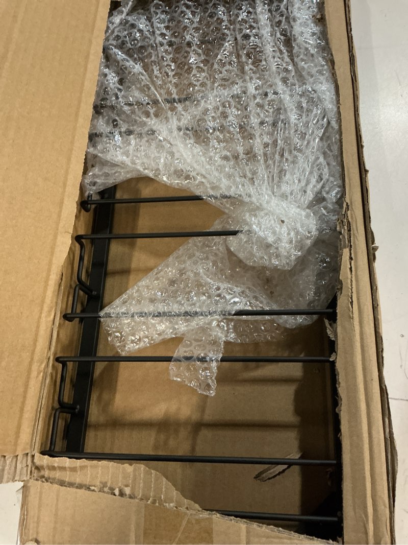 Condition photo showing Good Condition for xverycan wine glass rack under cabinet, 12 row extreme large stemware hanger, metal wine goblet holder, diy bar glass storage rack for bar counter, kitchen, screws included black 12 row