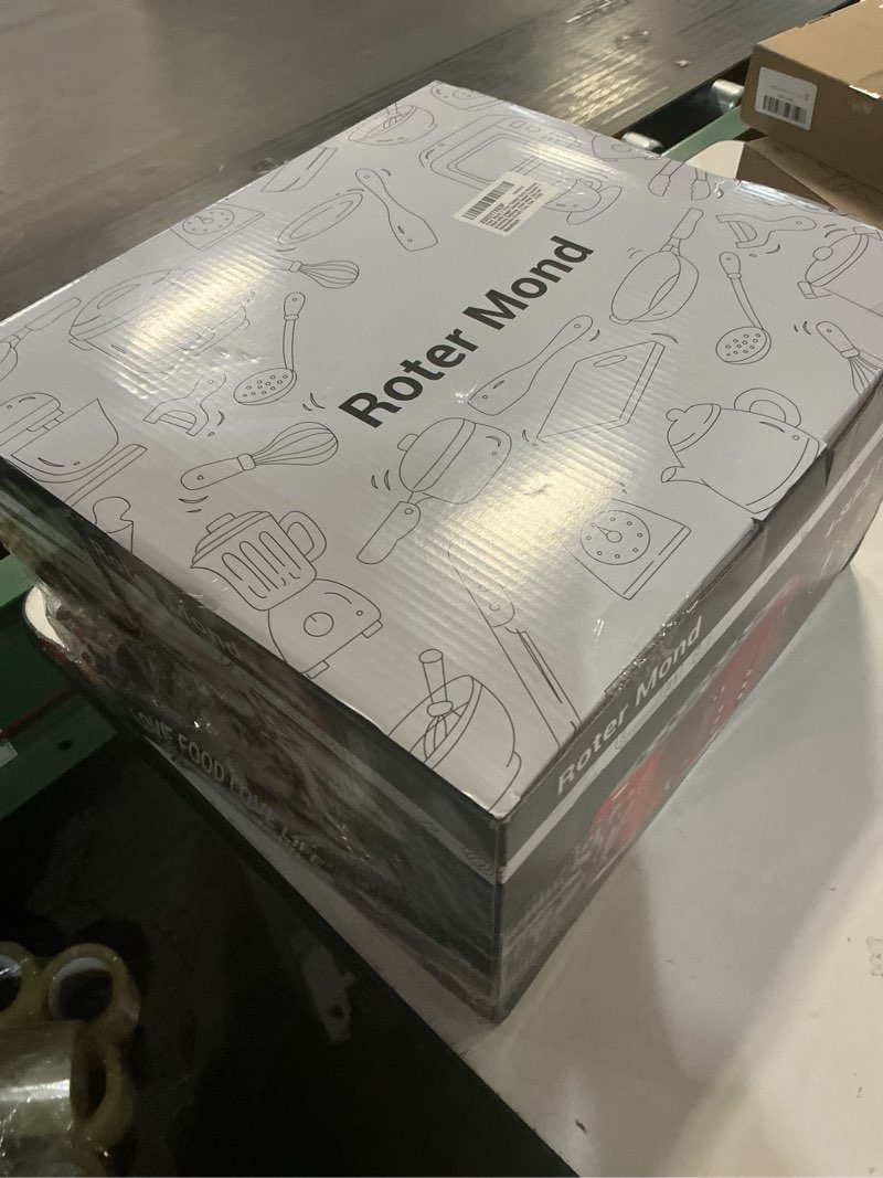 Condition photo showing As Is for Roter Mond 4 Slice Toaster Retro Stainless Steel with Bagel Defrost Cancel Function, 6 Browning Settings, Extre Wide Slot and Removable Crumb Tray, Red, ST033