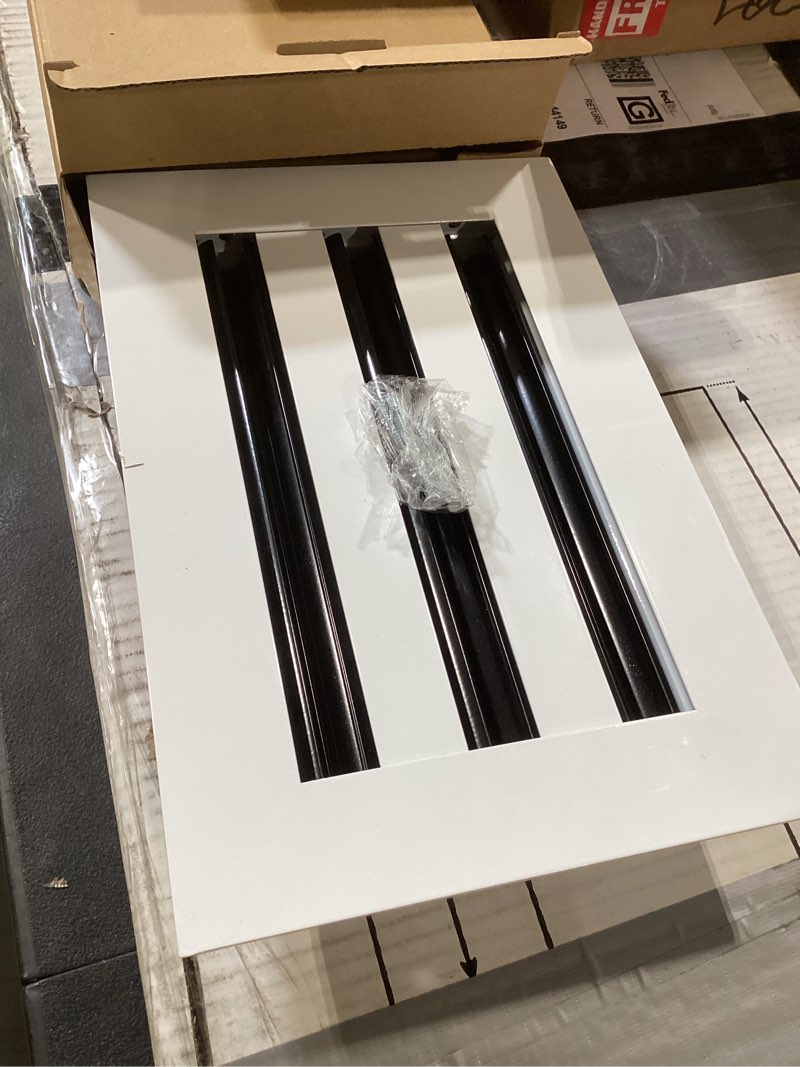 BUILDMART - 10x6 Modern AC Vent Cover - Standard Linear Slot Diffuser - Register Grille / Size: 2" H x 6" W x 10" L