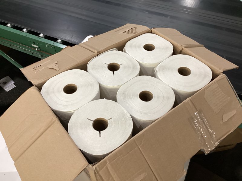 Condition photo showing Good Condition for tork hand towel roll white h80, universal, 100% recycled fiber, 6 rolls x 630 ft, 8031600 630 foot (pack of 6) white