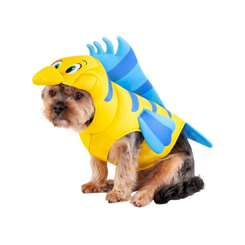 Disney The Little Mermaid Flounder Pet Costume for Dogs or Cats by Rubies, Medium