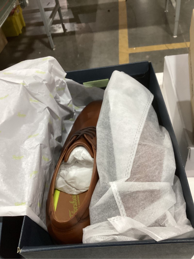 Condition photo showing As Is for Florsheim Men's, Forecast Plain Toe Oxford 8.5 Cognac