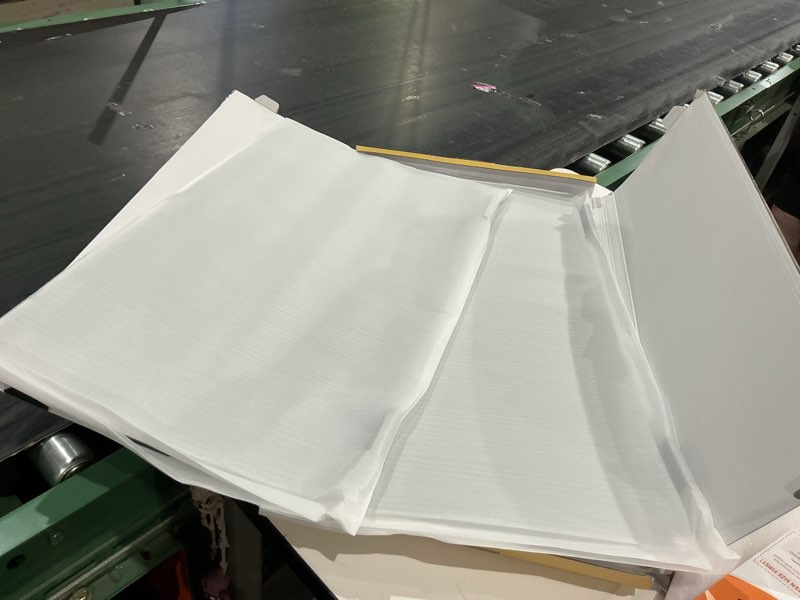 Condition photo showing Good Condition for 2 pack 27 inch magnetic computer privacy screen filter for monitor 16:9 aspect ratio, removable hanging privacy screen shield, anti-glare protector, anti blue light filter 2pack 27 inch (16:9)