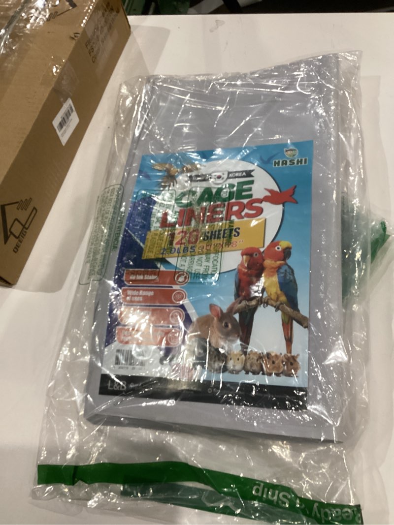 Condition photo showing Good Condition for HA SHI Bird Cage Liner - 120 Paper Sheets, 20" x 18", 2.9 lb - Suitable for Pet Habitats, Bulk Quantity for Extended Use, Newsprint Texture, Parcel Packaging 1 Count (Pack of 1) 120Sheets (20" x 18")