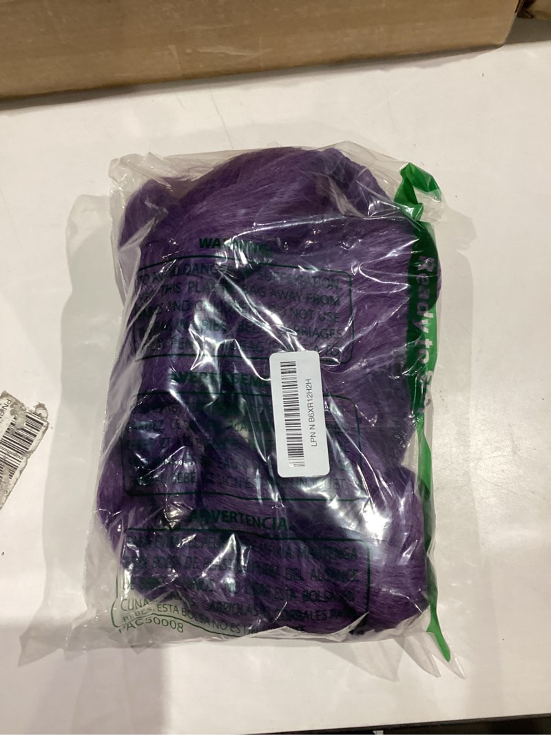 Condition photo showing Good Condition for halloween purple anime cosplay braid wig, cute long purple wigs, 2 hair caps + wig, synthetic hair with braid for parties color 1 color 3