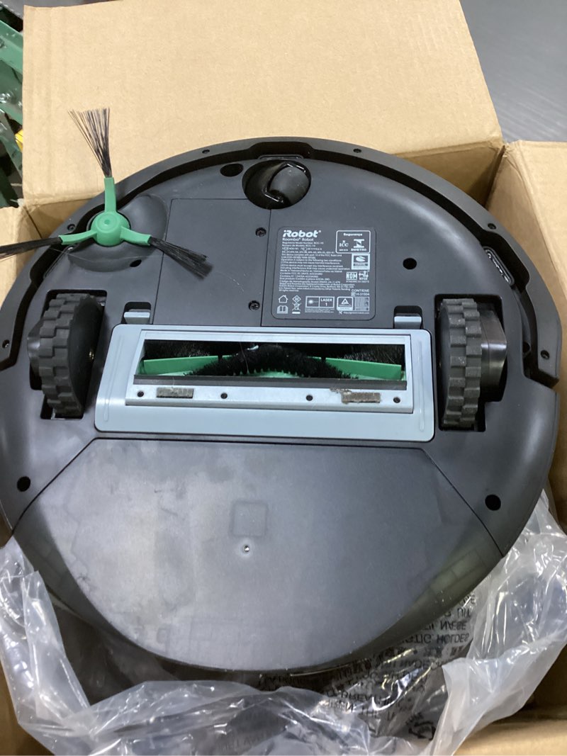 Condition photo showing As Is for iRobot Roomba 105 Vac Robot Vacuum with AutoEmpty Dock for Carpet & Hard Floor - Self-Empties for 75 Days, Easy to use, Intense Power-Lifting Suction, LiDAR Navigation, Cleans in Neat Rows Roomba 105 VAC AE