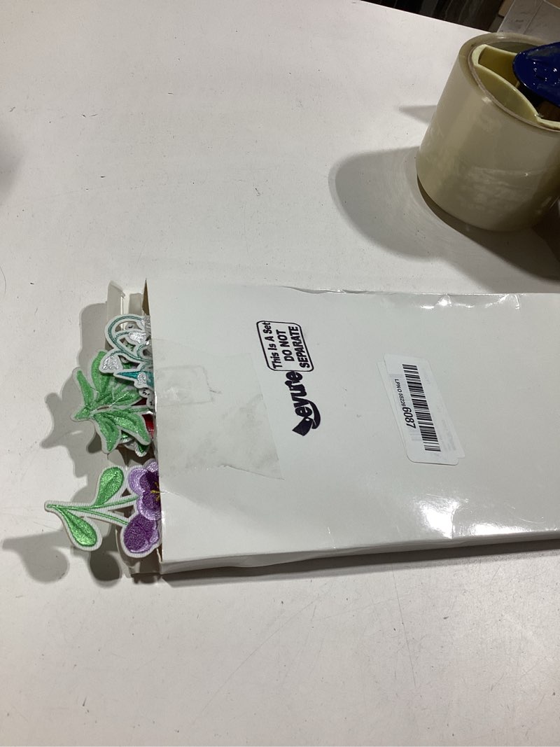 Condition photo showing Good Condition for zeyune 72 pcs mini flower iron on patches bulk embroidered spring floral iron on hat patch rose sunflower daisy lily tulip peony applique sew on for hat backpack clothing shirt jeans pants diy craft flower pastel