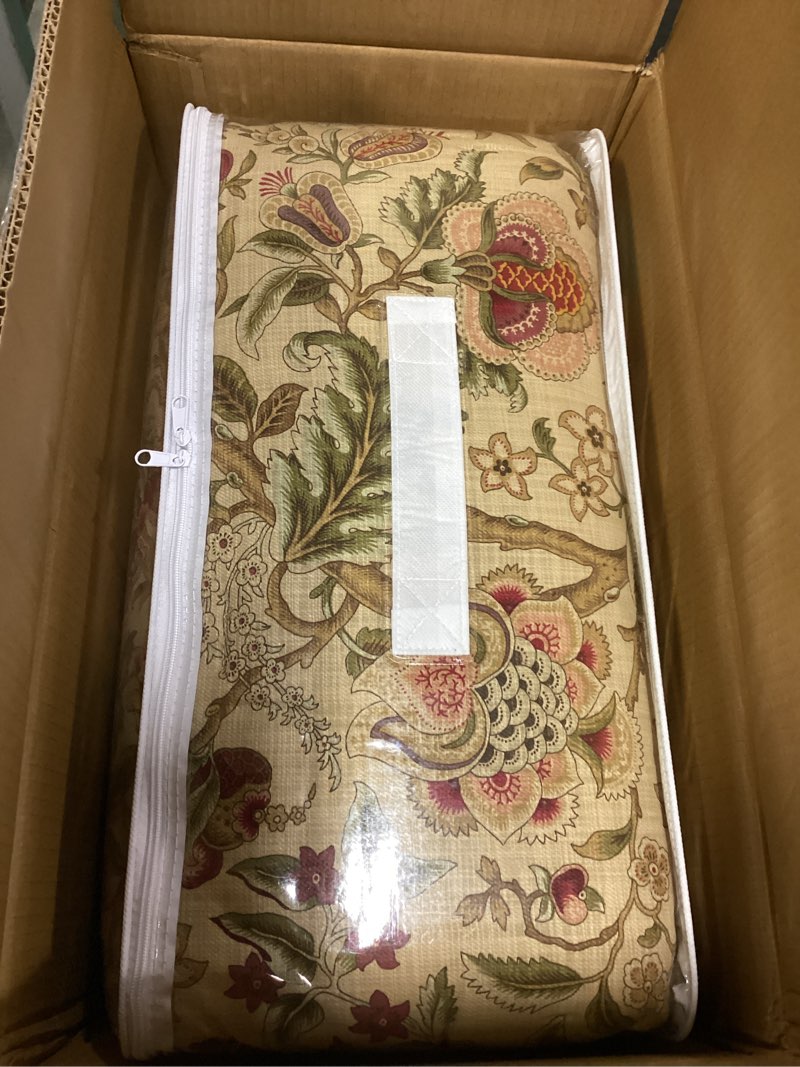 Condition photo showing Good Condition for waverly imperial dress 4-piece 100% cotton comforter set - full/queen antique, with 2 shams & 1 bedskirt comforter set imperial dress, antique full/queen
