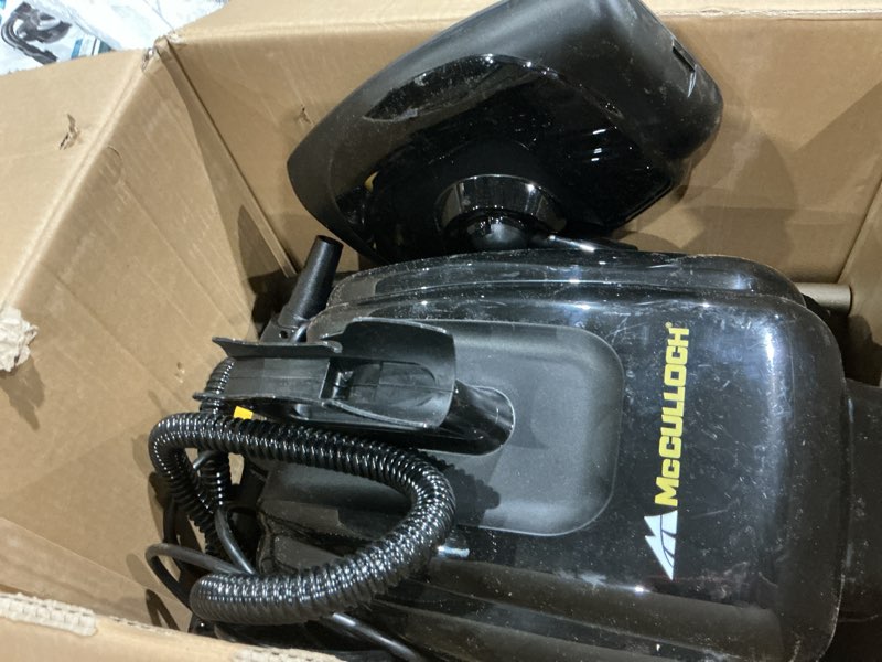 Condition photo showing As Is for mcculloch mc1385 deluxe canister steam cleaner, 2-hour runtime, chemical-free, 23 accessories: mop head, brushes & more - built for home, tile, carpet, furniture, & personal car detailing