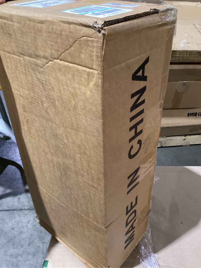 Condition photo showing As Is for exhaust tip, 5 inch diesel exhaust tip elbow tip with a clamp, 5'' inlet 8'' outlet chrome exhaust tip for pickups, trucks and cars