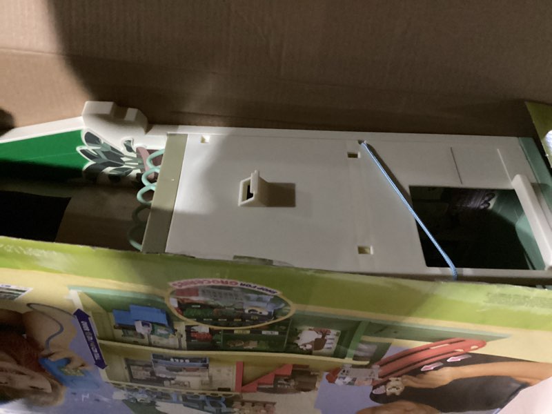 Condition photo showing New/Like New for Bluey and Bingo Supermarket Playset with Escalator, Pretend Play Toys for Toddlers, Sounds and 15 Pieces, Bluey Grocery Store Playset