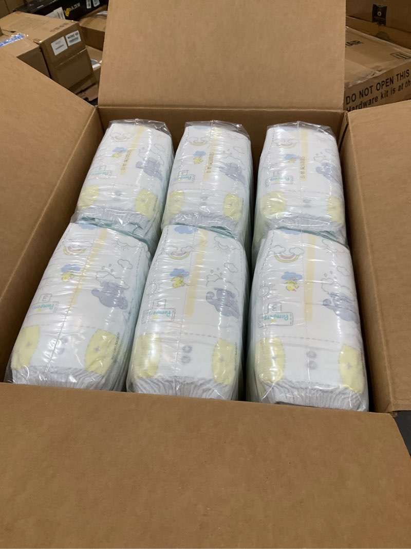 Condition photo showing New/Like New for Pampers Swaddlers Diapers, Size 3 (13-26 lbs), 168 Count, Absorbent, Keeps Baby Dry and Comfortable, Skin Safe Disposable Baby Diaper Size 3 168