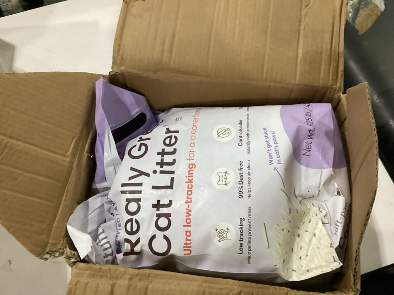 Condition photo showing As Is for tuft & paw really great cat litter odorstop, low tracking mixed tofu cat litter, clumping, multi-cat, odor control, dust-free - 9.25lbs x 2bags (odorstop)
