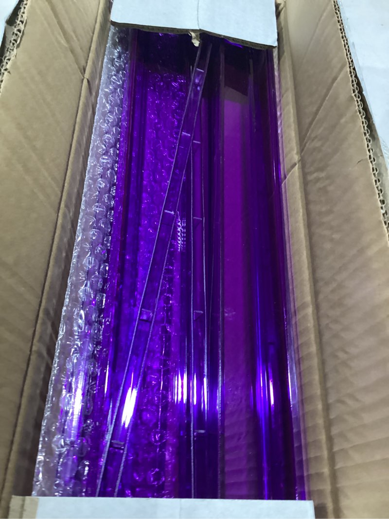 Condition photo showing As Is for mahjong racks with pushers 4pcs set majiang tile holder acrylic mahjong racks accessories and gifts deep purple