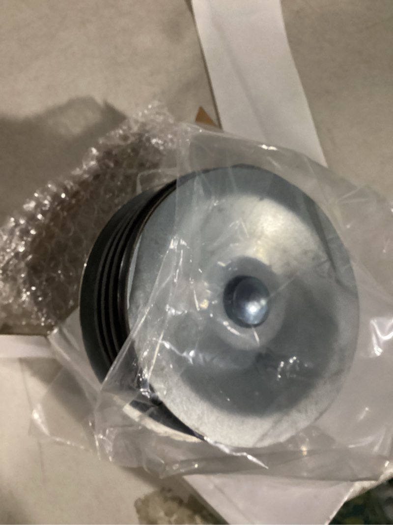 Condition photo showing As Is for Dreyoo 1 Pcs 5 Inch End of Pipe Gripper Mechanical Plug, Steel Drain Pipe Cover with Galvanized Screw and Wing Nut for Outdoor Sewer Cleanout Drain 1 5 Inch