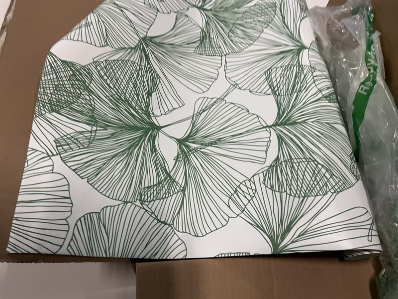 Condition photo showing Good Condition for roommates rmk11603wp green gingko leaves peel and stick wallpaper