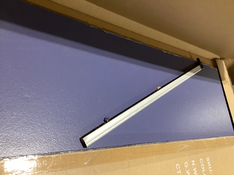 Condition photo showing Good Condition for amazon basics magnetic dry erase whiteboard, 36"w x 24"h, aluminum frame, silver/white, easy to install and clean silver/white 36"w x 24"h