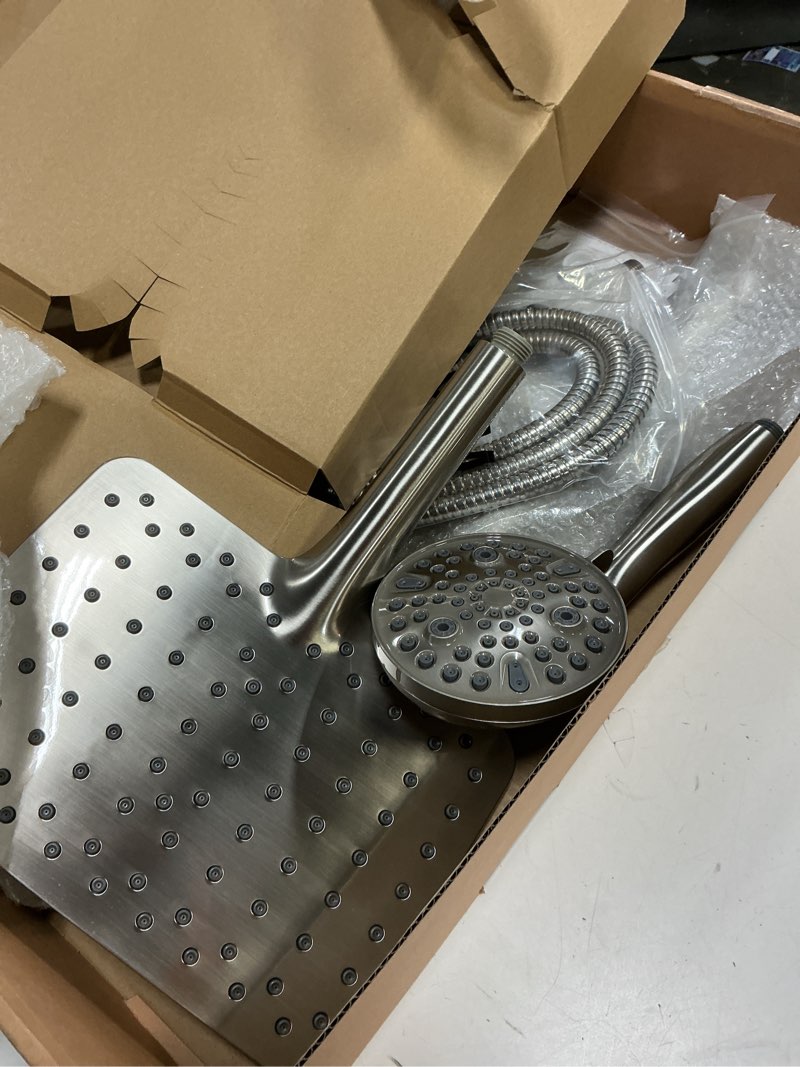 Condition photo showing Good Condition for rain shower head with handheld high pressure rainfall shower heads with handheld spray combo,brushed nickel