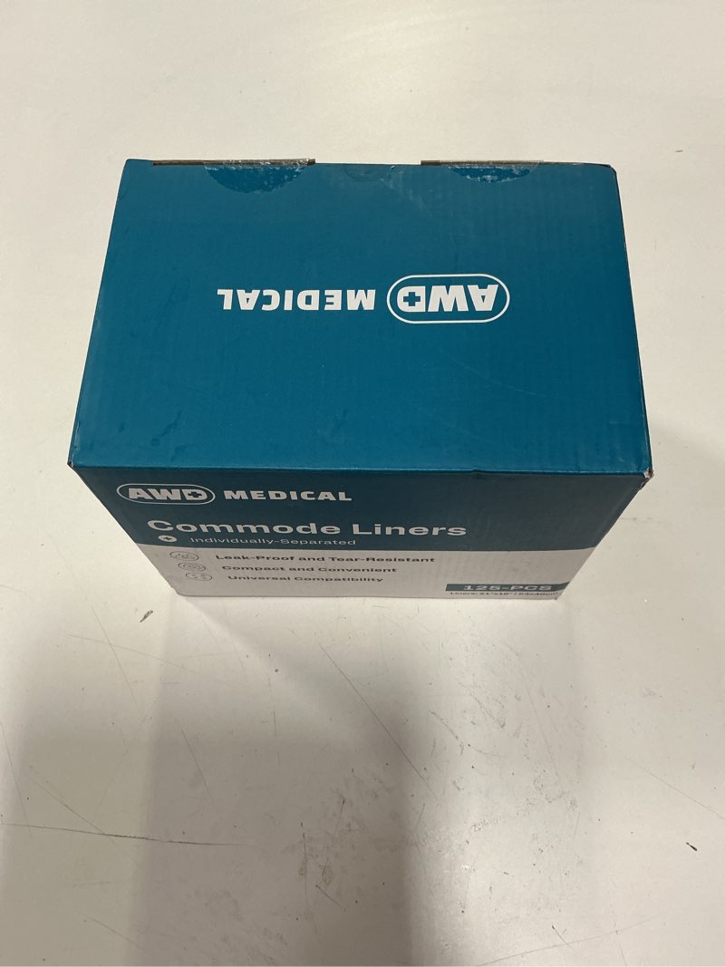 Condition photo showing New/Like New for 125 PACK Commode Liners - Adults Commode Bag Compatible with Most Toilets - Portable Commode Liners for Home, Hospital, Travel, & More - Disposable Bedside Toilet Liner Bags for Adult Potty Chair Without Pads (125-Pack)