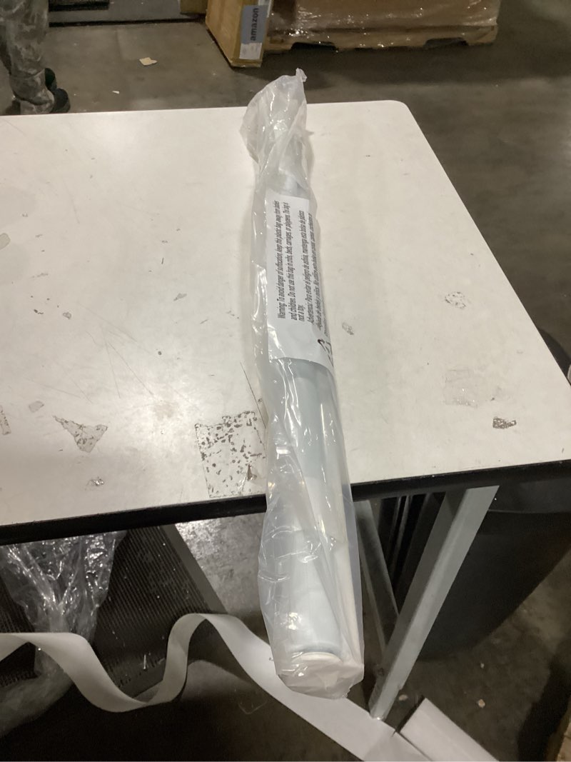 Condition photo showing As Is for LazBlinds No Tools No Drill Cordless Zebra Blinds for Windows, Dual Layer Light Control for Day and Night, Light Filtering Privacy Roller Blinds and Shades for Home, 32" W x 72" H, White White 31.88"W x 72"H